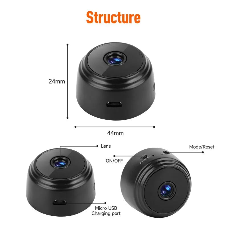 A9 HD Wifi Smart Monitor Surveillance Cameras Sensor Camcorder Web Video Home Safety Wireless Security