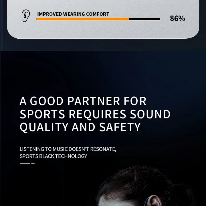 Xiaomi Mijia Real Bone Conduction Sport Headphone Wireless Earphone Bluetooth-Compatible Headset Hands-free with Mic for Running