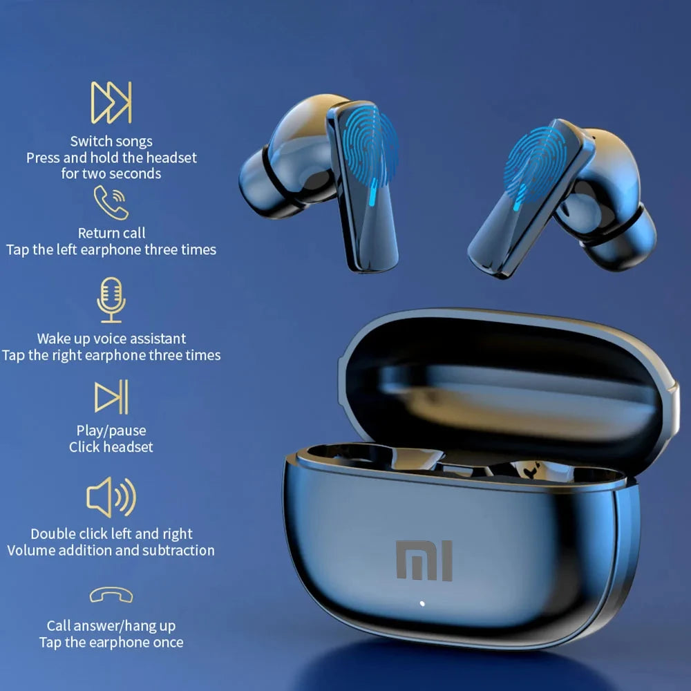 MIJIA Mate 50 Wireless TWS Bluetooth Headset Touch Control Mic Earbuds Noise Cancelling Hi-Fi Stereo Sports Gaming Earphones